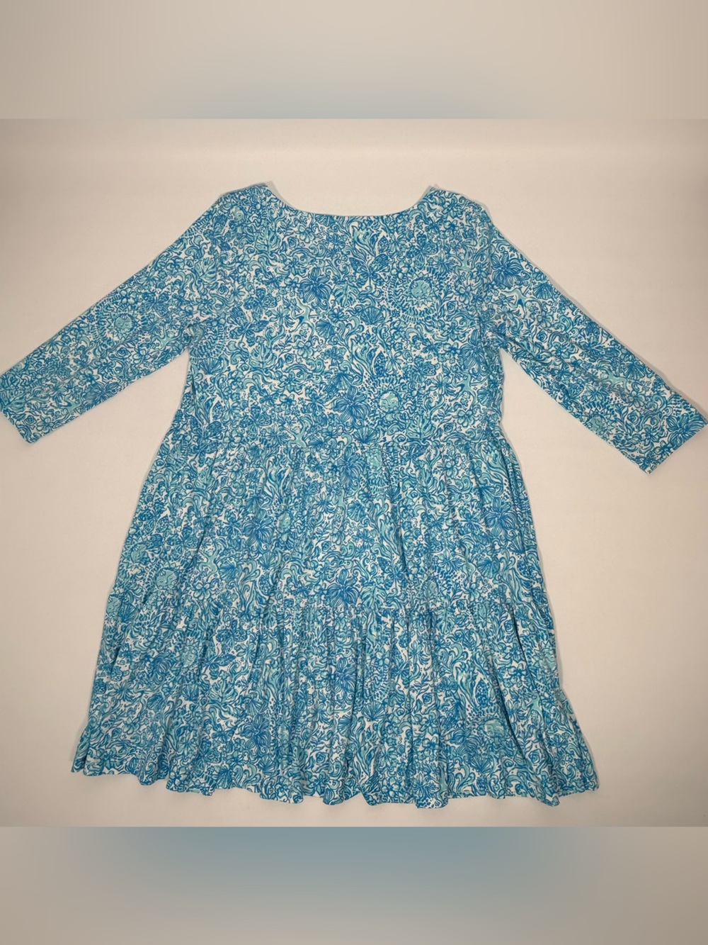 Lilly Pulitzer Geanna Swing Dress Took Me By Sunrise 3/4 Sleeve Dress XXL - Picture 9 of 11